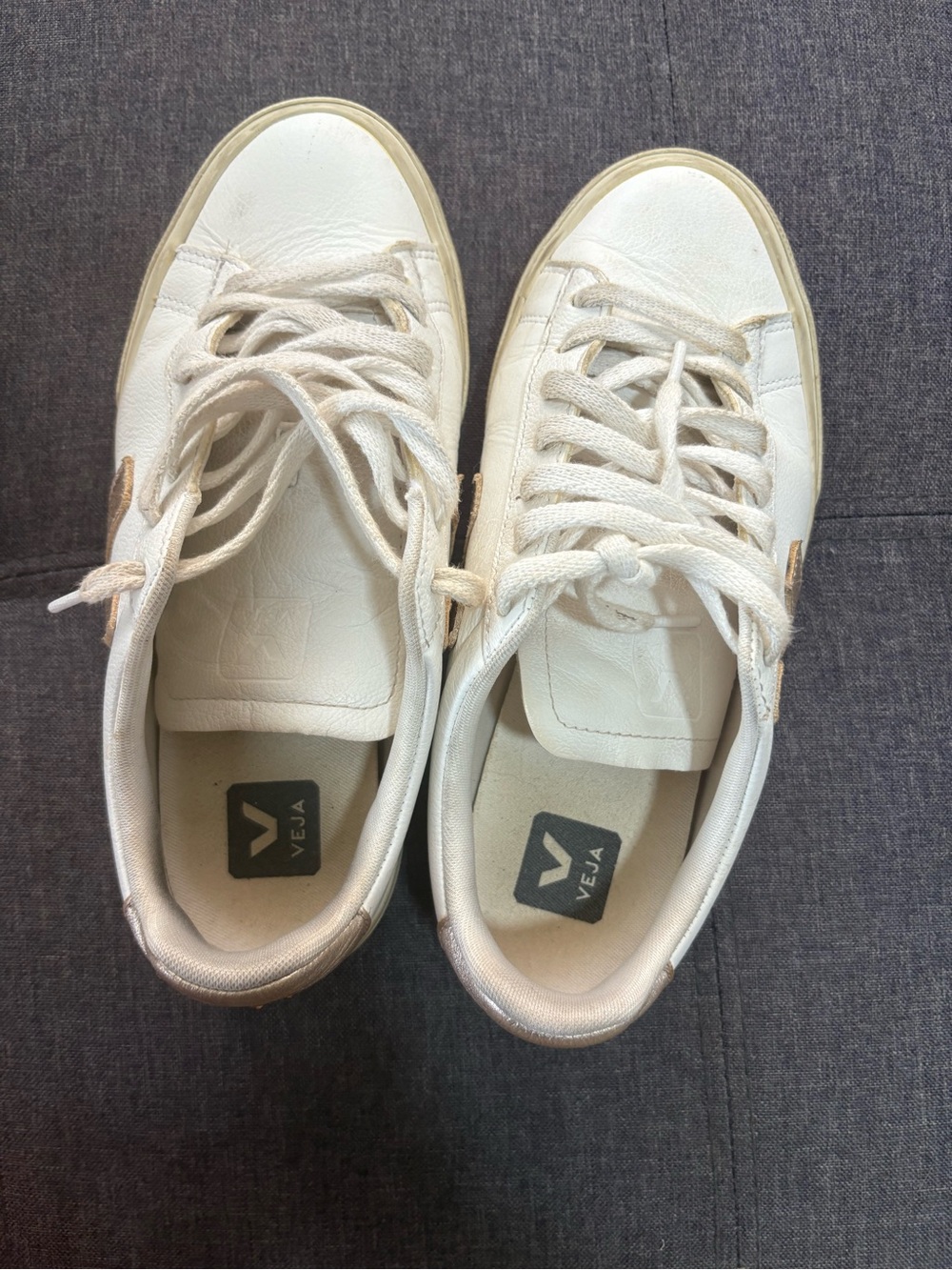Veja women golden sneakers